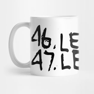 46 Leeches 47 Leeches Doodle Black Mug